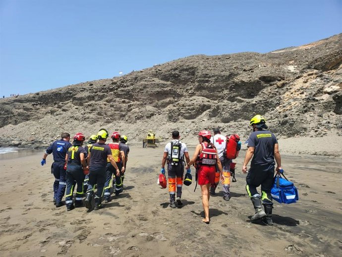 Sucesos.- Trasladado en helicóptero del SUC tras sufrir un semiahogamiento en una playa de Gran Canaria
