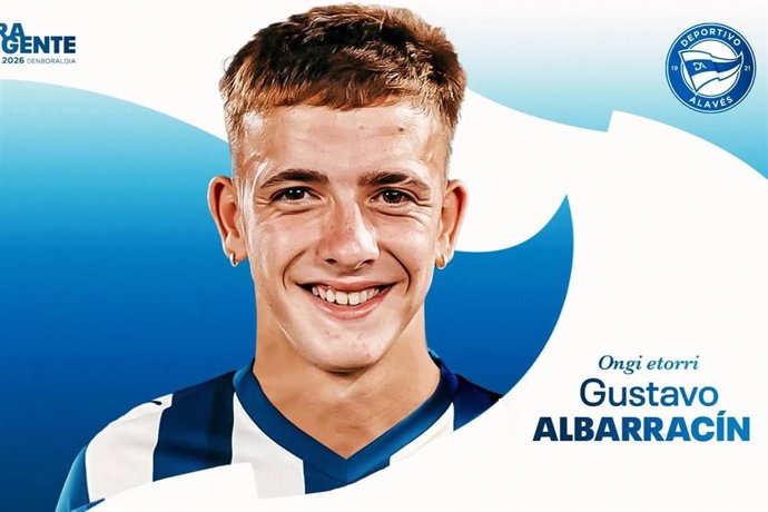 El centrocampista hispano-argentino Gustavo Albarracín recala en el Deportivo Alavés hasta 2029.