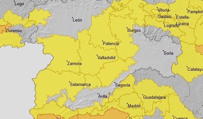 El calor activa este jueves los avisos en todas las provincias de CyL, excepto Soria, con máximas de hasta 38ºC