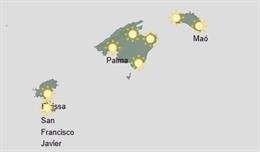 El tiempo hoy, jueves 14 de agosto, en Baleares.