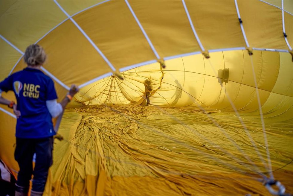 Exhibición de globos aerostáticos en julio en la región neerlandesa de Frisia