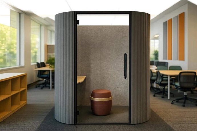 Cabinas de concentración, una respuesta efectiva a los retos acústicos en oficinas contemporáneas