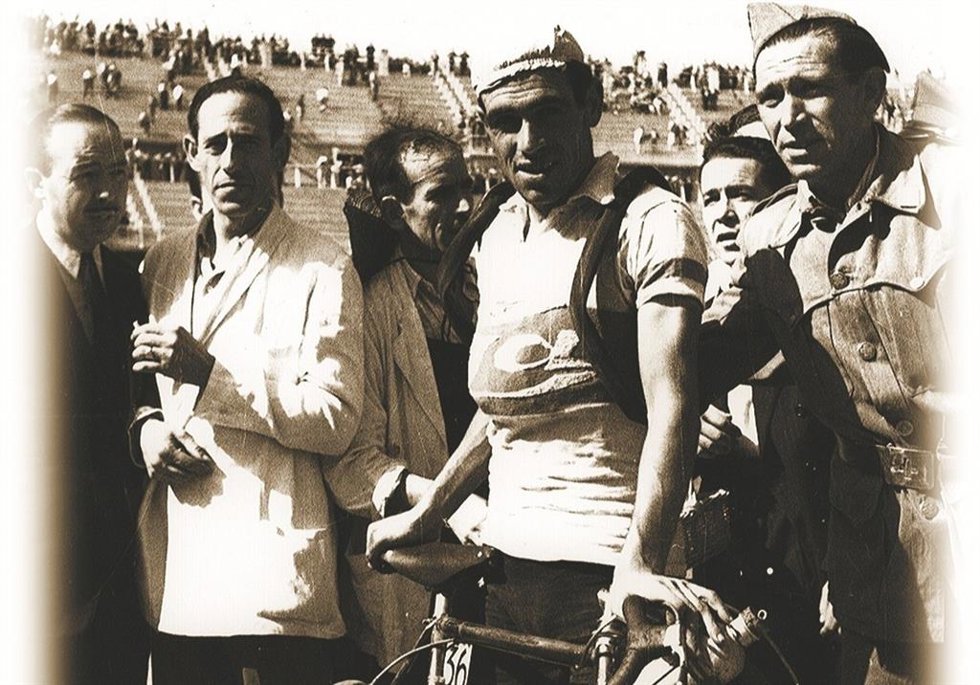 El exciclista español Bernardo Ruiz, en La Vuelta a España.