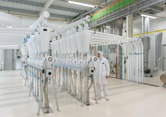 Sala de separadores ciclónicos del segundo molino de Casa Tarradellas