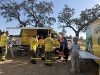 El Ayuntamiento dice que el incendio de Aroche (Huelva) es "de gran magnitud" y ha afectado a unas 500 hectáreas