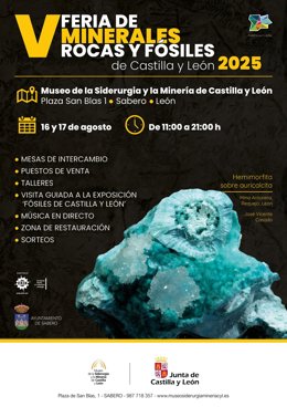 Museo de Siderurgia y la Minería celebra en Sabero (León) la Feria de Intercambio de Minerales, Rocas y Fósiles de CyL.