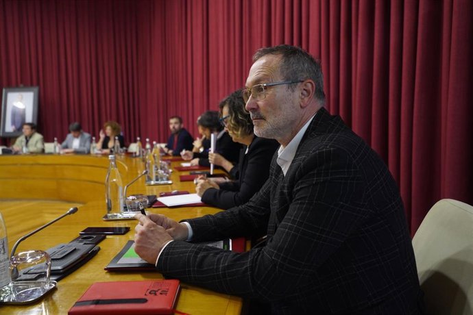 Archivo - El concejal del Partido Riojano en el Ayuntamiento de Logroño, Rubén Antoñanzas