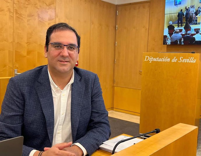El portavoz del grupo popular en la Diputación de Sevilla, Martín Torres.