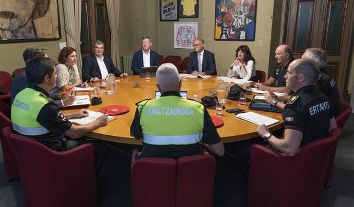 Reunión de la Comisión para ultimar el dispositivo de seguridad de la Aste Nagusia de Bilbao