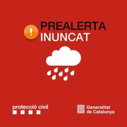 Archivo - Avís de la prealerta de l'Inuncat