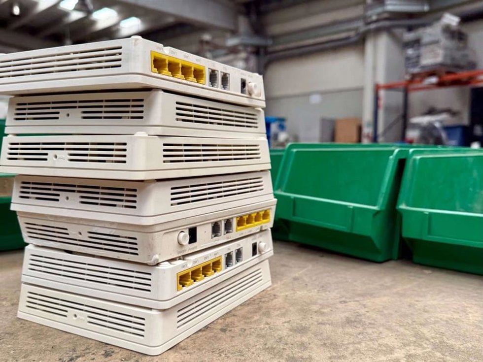 Routers reciclados por Andorra Telecom