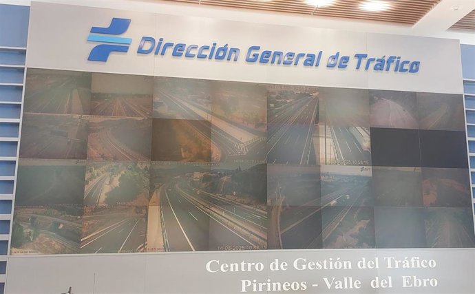 Centro de gestión de la Dirección General de Tráfico (DGT).
