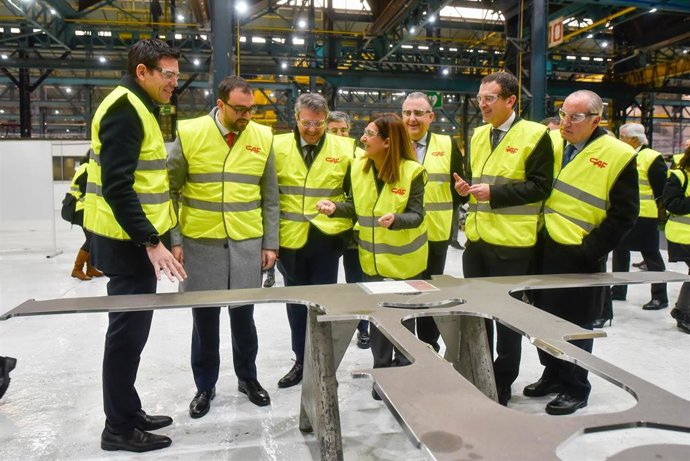 Archivo - presentación del inicio de la fabricación de los nuevos trenes de ancho métrico de Renfe, en CAF, a 26 de febrero de 2024, en Beasain, Gipuzkoa, País Vasco (España). La 