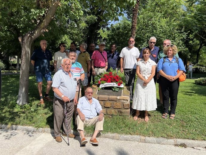 Homenaje a las víctimas del accidente de 2003.