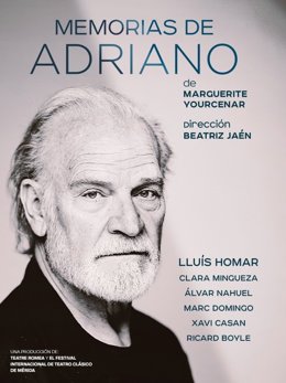 Cartel de la obra 'Memoria de Adriano', con el actor Lluís Homar como protagonista