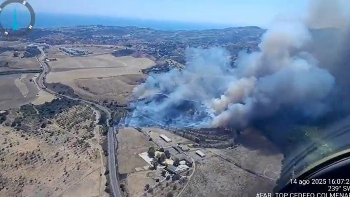 Incendio declarado en Mijas