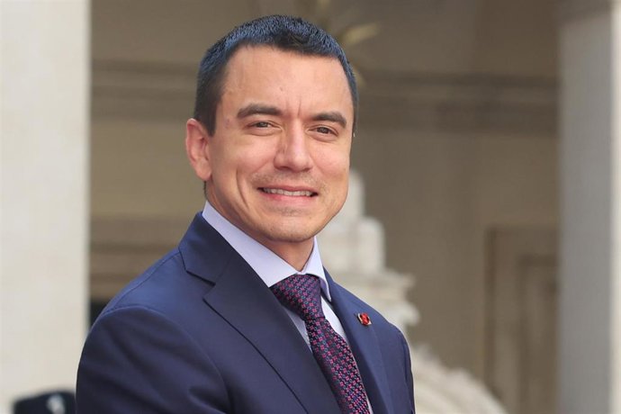 Archivo - El presidente de Ecuador, Daniel Noboa
