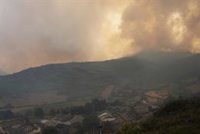 El incendio de Chandrexa, el segundo mayor de la historia de Galicia, alcanza las 11.000 hectáreas