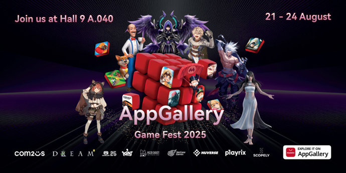 HUAWEI AppGallery Sets Stage for Epic Gaming Adventure at Gamescom 2025