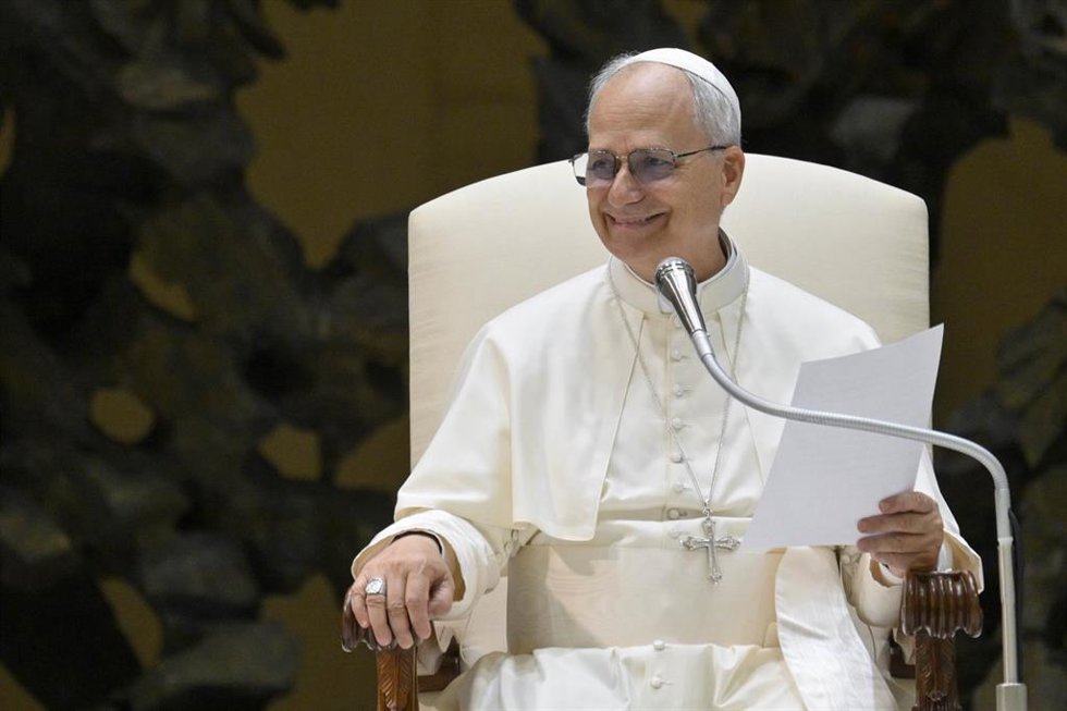 Papa León XIV, a 13 de agosto de 2025. 
