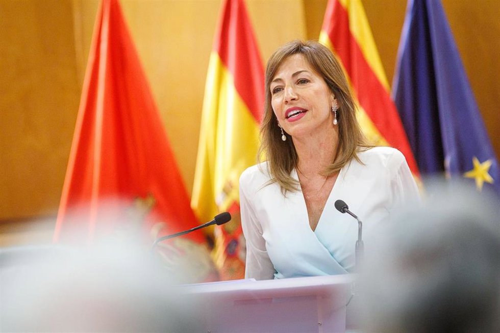 Archivo - La alcaldesa de Zaragoza, Natalia Chueca, en una imagen de archivo