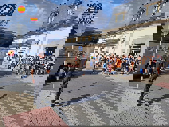 La Policía Nacional en la estación de tren de Ávila