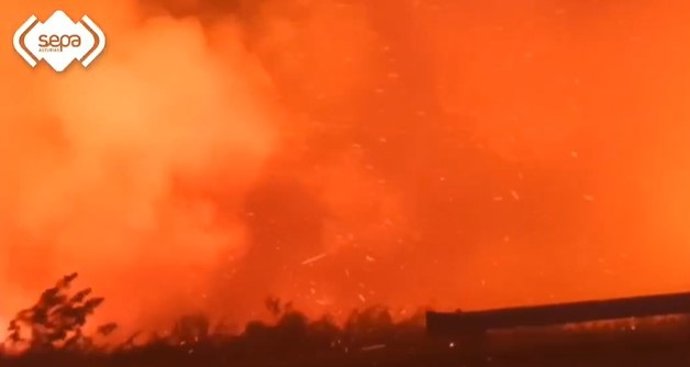 Incendio en Cangas del Narcea, foto de archivo del 13 de agosto