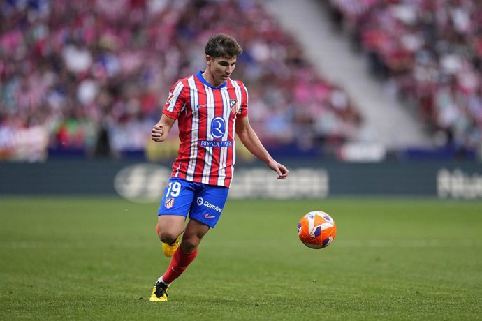 Archivo - El jugador del Atlético de Madrid Julián Álvarez.