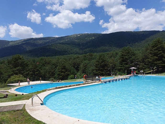 Las piscinas de Las Berceas, en Cercedilla
