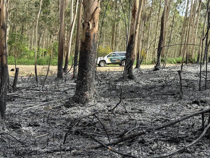 Investigado un hombre por un incendio en Lousame
