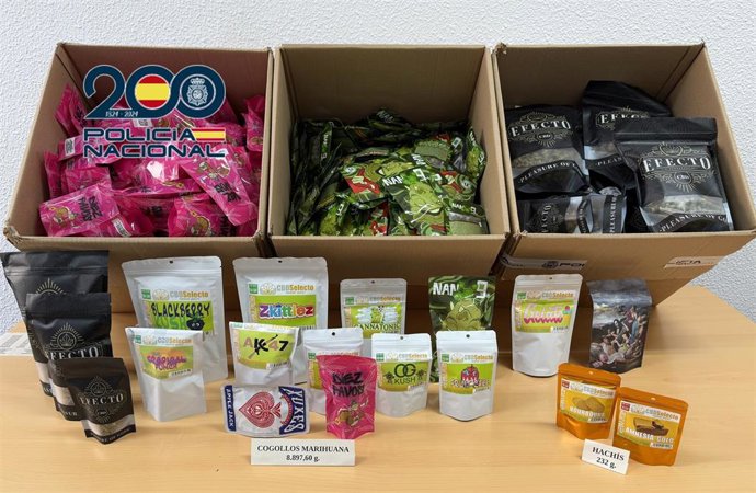 Detenido un hombre que utilizaba una tienda 'grow shop' para vender marihuana y hachís en Gandia