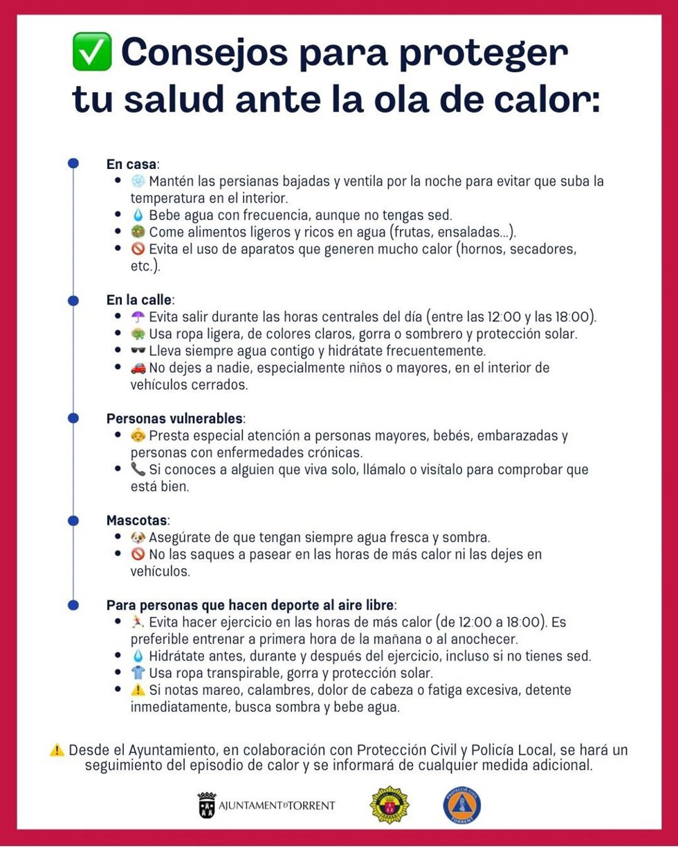 Consejos ante la ola de calor