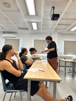 Tomàs Fuentes durante una de las sesiones