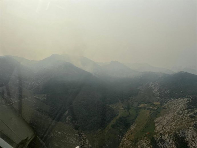 Incendio en Bejes.-ARCHIVO