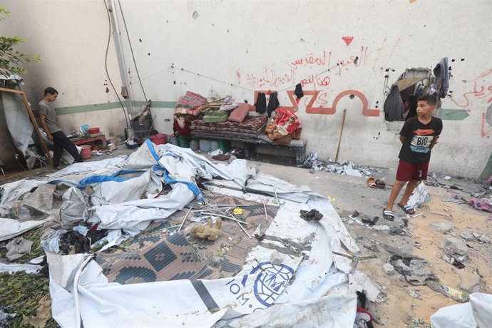 Imagen de archivo de un ataque israelí en la ciudad de Gaza 