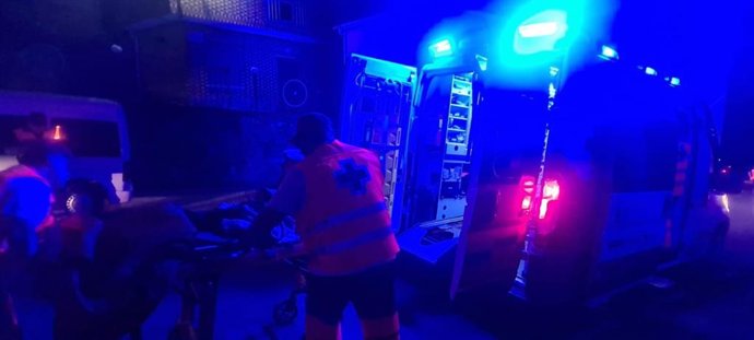 Efectivos de Cruz Roja Extremadura colaboran en la evacuación de Rebollar (Cáceres)