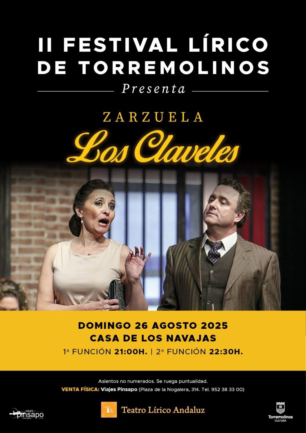 El II Festival Lírico de Torremolinos tendrá como protagonista a la zarzuela 'Los Claveles'