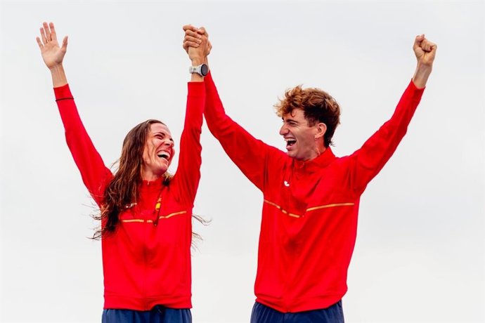Los duatletas españoles María Varo y Javier Martín se proclaman campeones de la prueba de relevo mixto 2x2 de los Juegos Mundiales