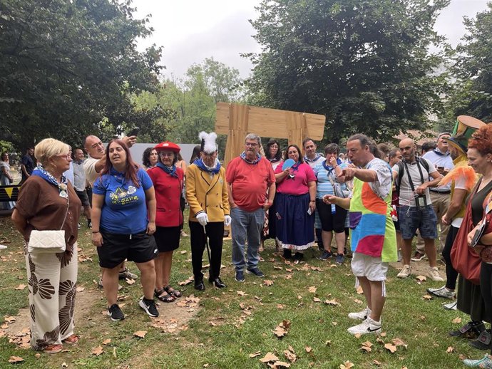 El alcalde de Bilbao, Juan Mari Aburto, en la presentación del Txikigune.