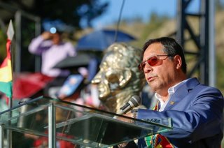 Archivo - El presidente de Bolivia, Luis Arce