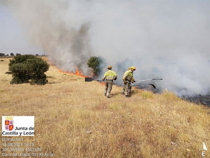 Incendio de El Herradón, en Ávila.