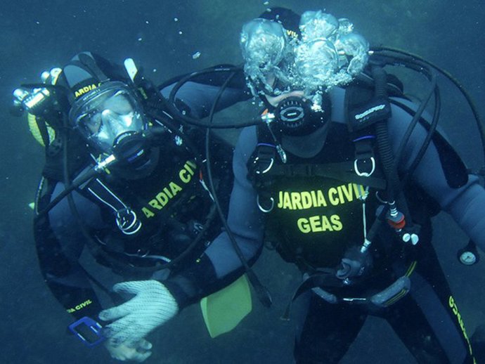 Archivo - Grupo de Especialistas en Actividades Subacuáticas (Geas) de la Guardia Civil en una imagen de archivo