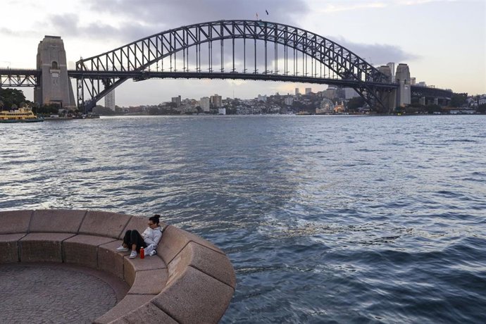 Vista general del puente del puerto de Sidney, Australia