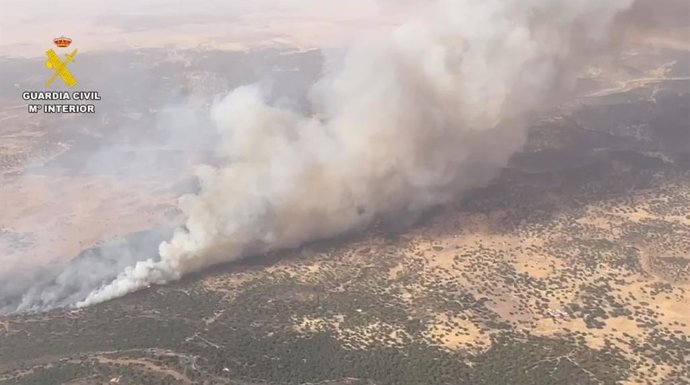 Incendio de Aliseda en Cáceres
