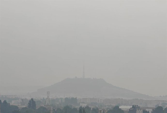 Partículas de humo presentes en Valladolid.