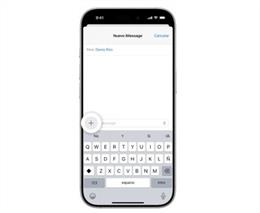 Archivo - Compositor de mensajes en iMessage