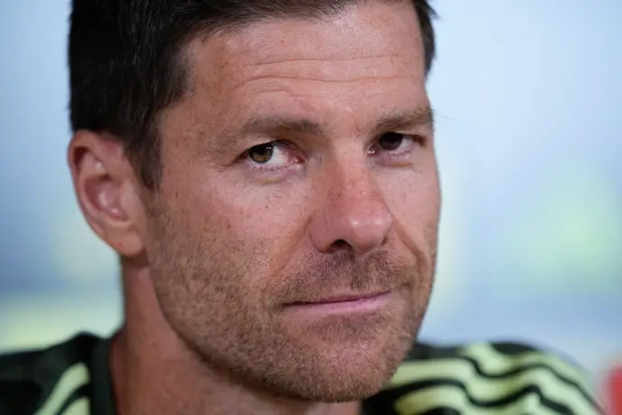 Xabi Alonso en rueda de prensa
