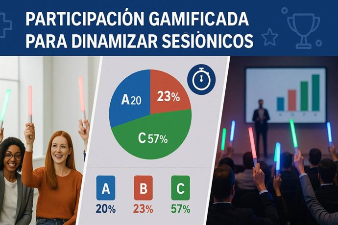 Custom Vote introduce palos LED para impulsar la participación en congresos médicos interactivos