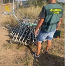 Material de riego recuperado.