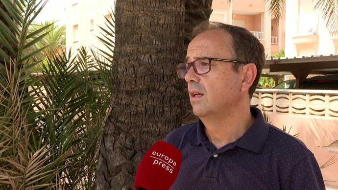 El jefe de Climatoligía de Amete Comunitat Valenciana, José Ángel Núñez